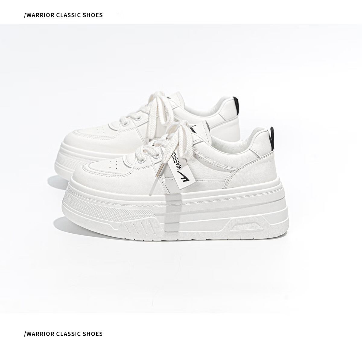 Huili Women's Shoes Spring And Summer Thick-Soled Heightening Sneakers for Female Students, Casual Versatile Breathable Comfortable White Shoes for Women, White Color Size 36 14