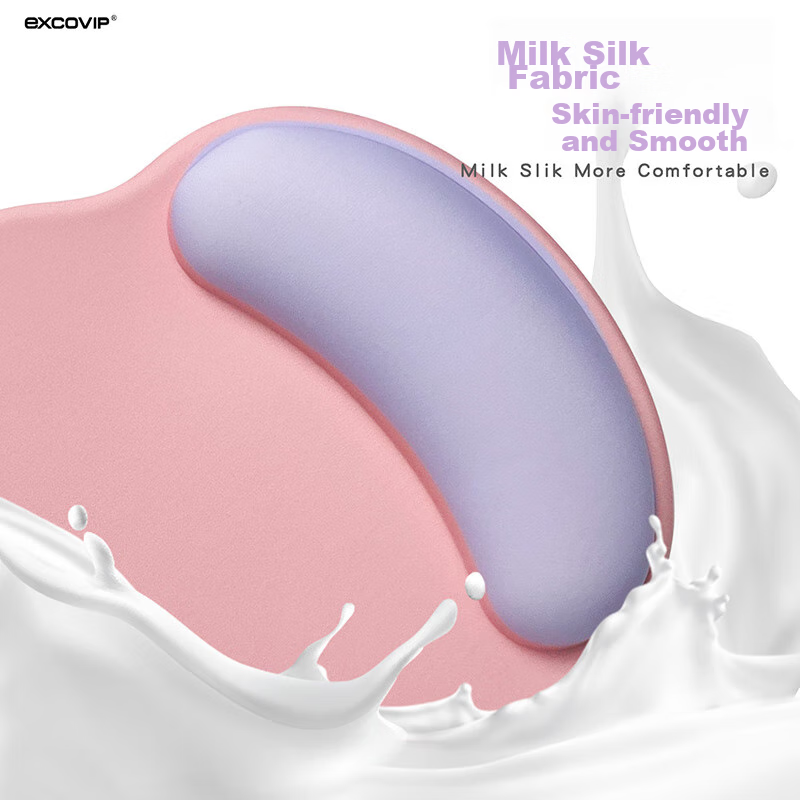 EXCO Pink + Purple Color-Block Mouse Pad Wrist Rest Large Silicone Soft Desk Pad Wrist Support for Women, Laptop Office Gaming Wrist Pad Non-Slip Mouse Pad for Men 9903 8