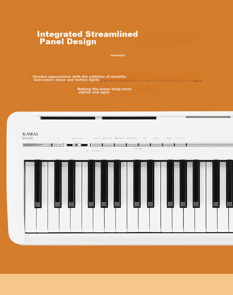 Kawai Digital Piano ES120, Black, 88 Weighted Keys, for Adults And Children, Performance Digital Piano + Gift Package 3