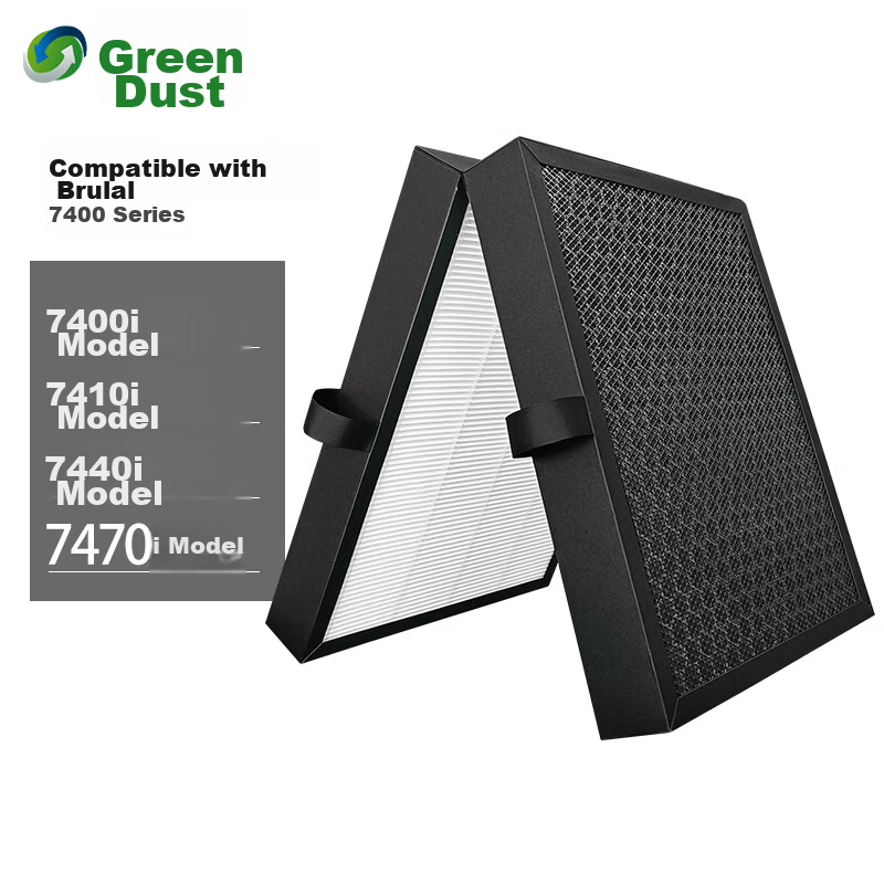 Lvchen Compatible Filter for Blueair Air Purifier, Filter Element for 7400 Series (7400i/7410i/7440i/7470i), Removes Formaldehyde And Particulates
