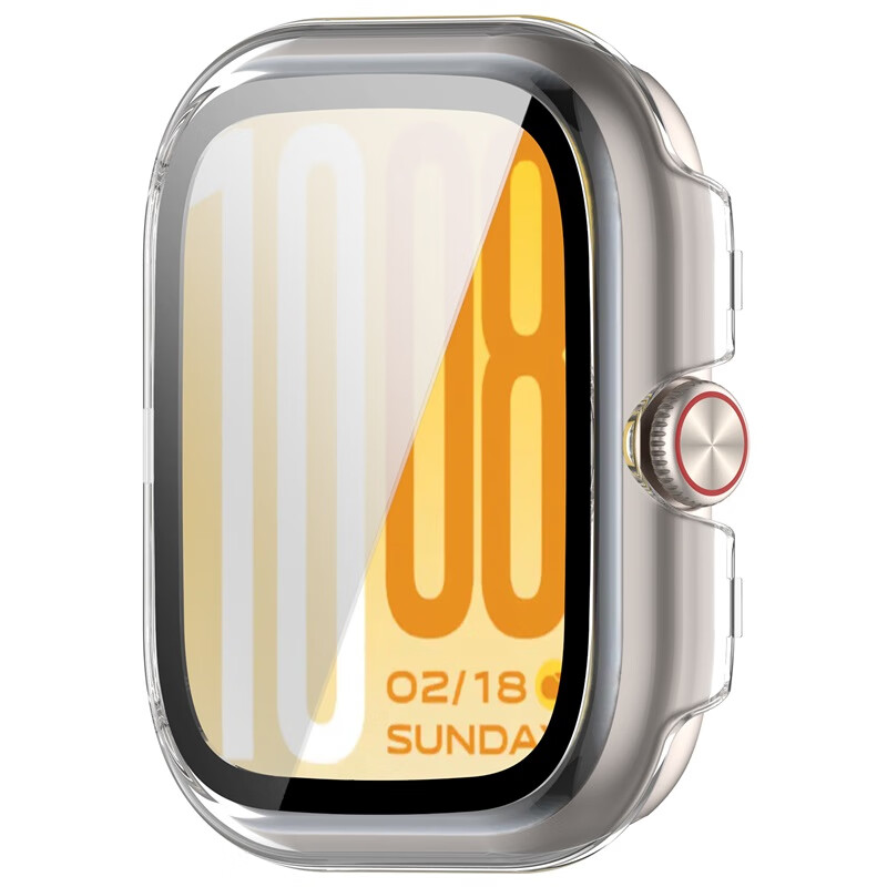 KMaxAI Tempered Glass Screen Protector + Hard Case for vivo WATCH GT 2 Full Coverage Dial iQOO Watch GT 2 Protective Anti-Scratch Transparent Case and Screen Film