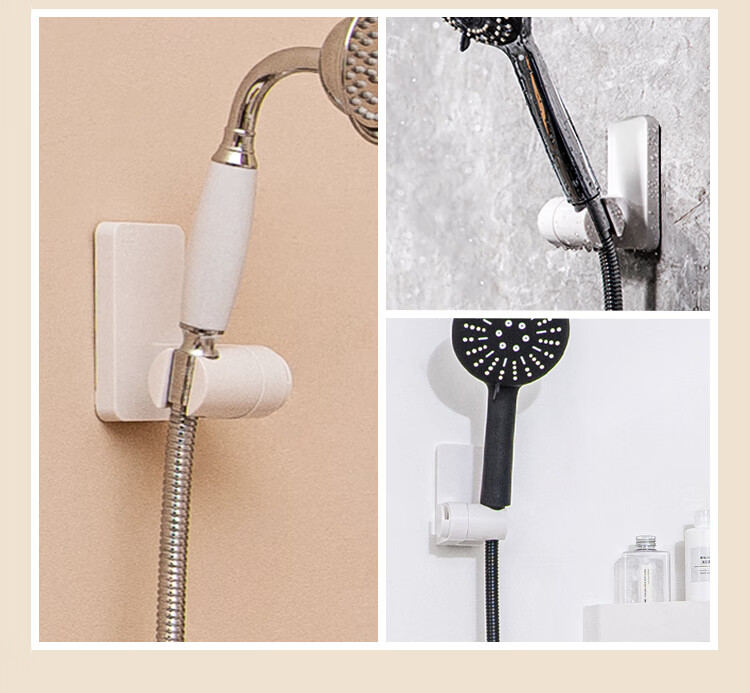3M Shower Head Holder, No Drilling Required, Adjustable Handheld Shower Head Bracket, Waterproof And Sticker-Free, Strong Adhesio 7