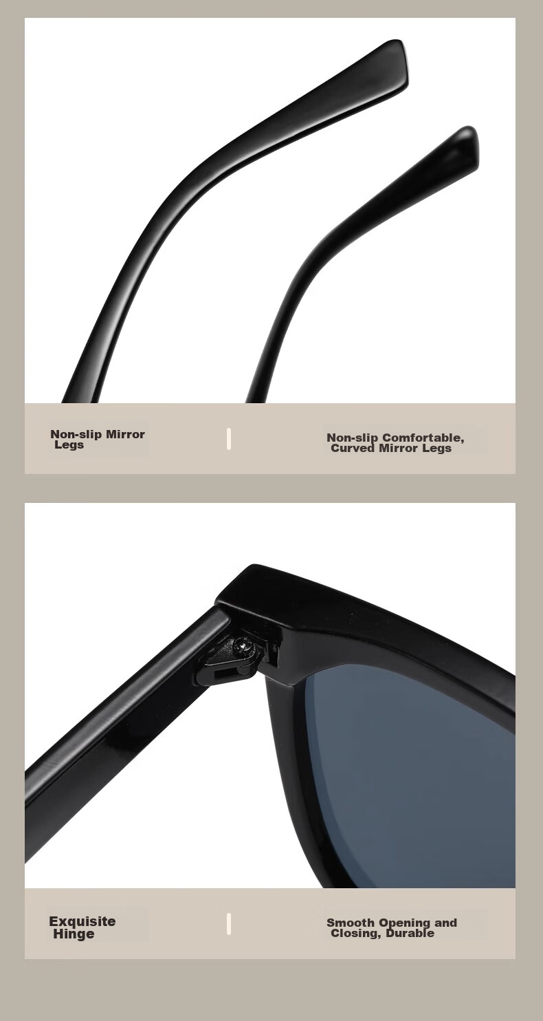 LESCA LUNETIER Women's Sunglasses, Summer UV Protection, High-End Feel, 2026 New Style, Anti-UV Driving-Specific Sunglasses for Men And Round Faces 10