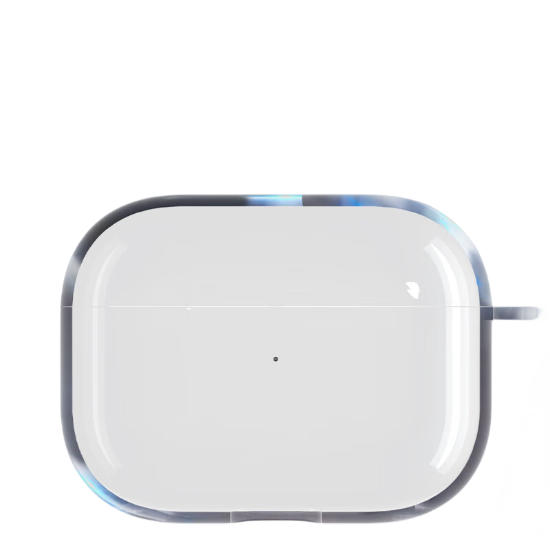 ESCASE AirPods Pro Protective Case Compatible with Apple Pro First Generation Wireless Bluetooth Earphones, Shockproof Cover, Dustproof, Transparent Silicone [Bare Device Aesthetic + Lanyard]