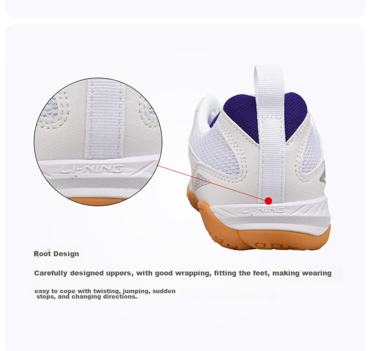 LI-NING Table Tennis Shoes National Team Training Edition Eagle Eye 3.0 ESS Unisex Professional Non-Slip Table Tennis Sports Shoes White Black Size 37 11