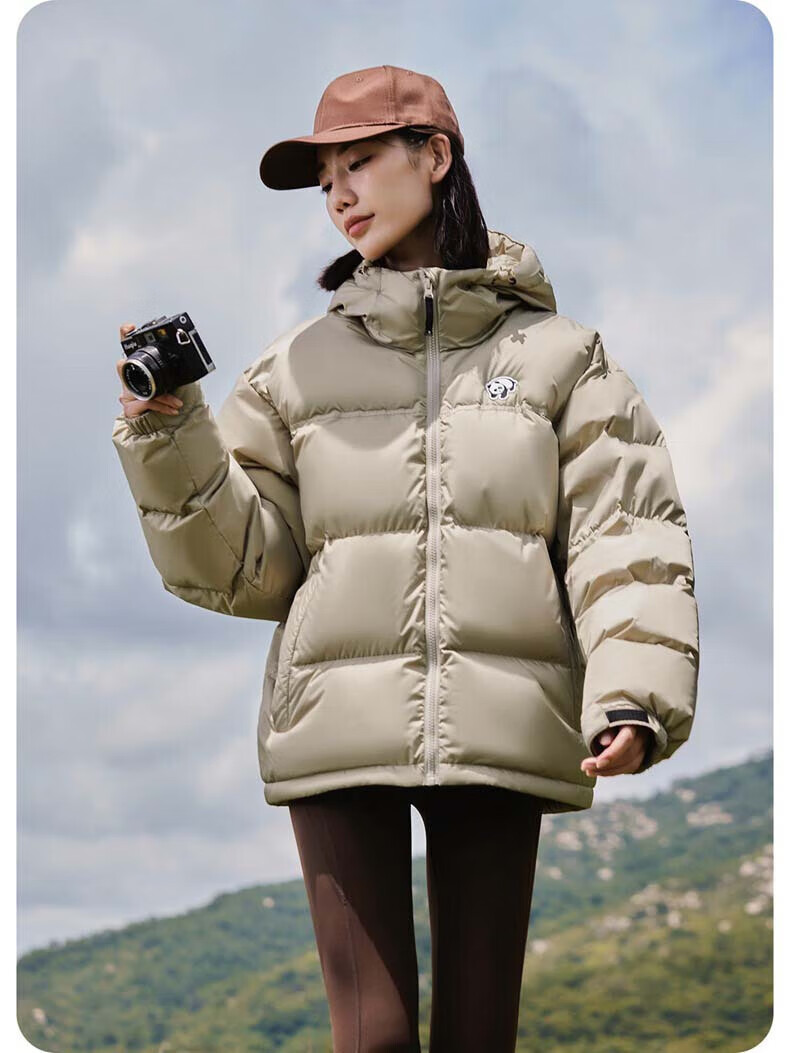 CAMEL Outdoor down Jacket, Autumn And Winter New Style for Men And Women, Thickened Duck Down, Windproof And Water-Resistant, Panda down Jacket 12