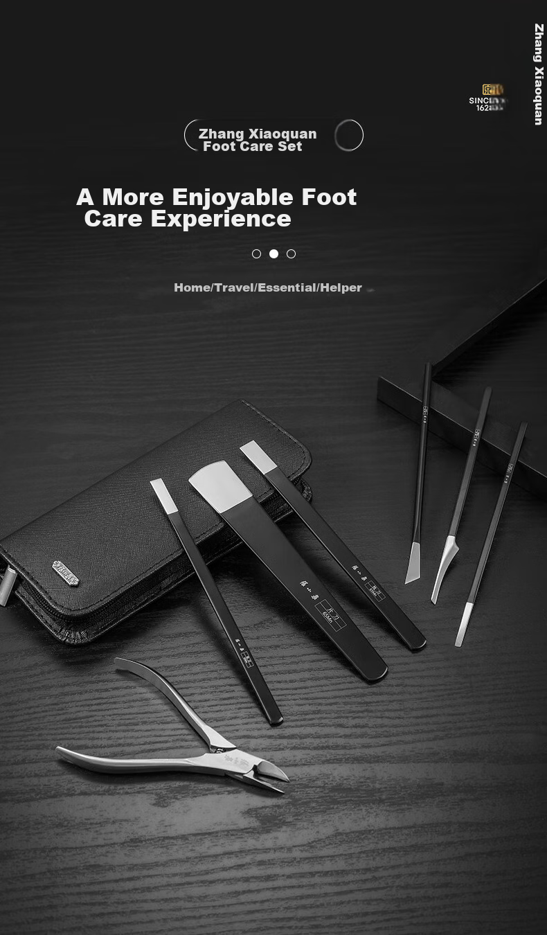 Zhangxiaoquan Pedicure Knife Set for Removing Dead Skin, Calluses, Thick Hard Toenails, Nail Tools, Six-Piece Set HM-6 1