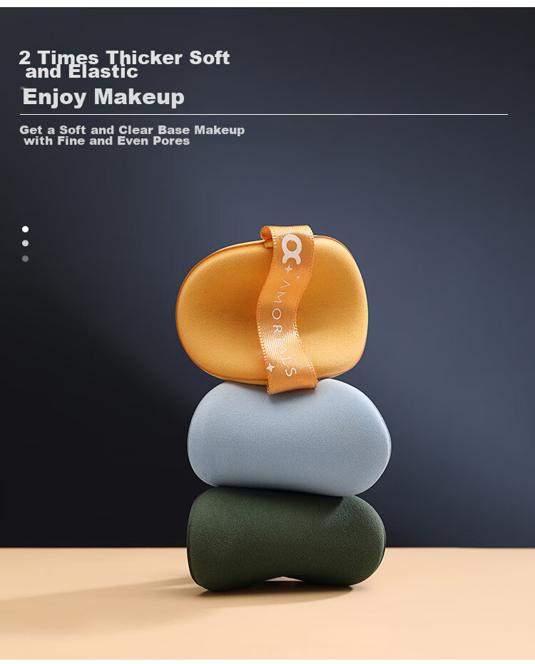 AMORTALS Air Cushion Powder Puff Makeup Sponge Beidou Seven Stars Set, 7 Pieces, Dual-Use for Dry And Wet Application, Resistant to Powder Absorptio 10