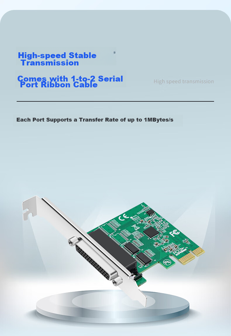 EB-LINK Industrial-Grade PCI-E to 4-Port 485/422 Serial Card, High-Speed Multi-Port 1-To Serial Expansion Card, 9-Pin COM Port, Voltage Suppression, Lightning Protection, Surge Protection, with Terminal Block 5