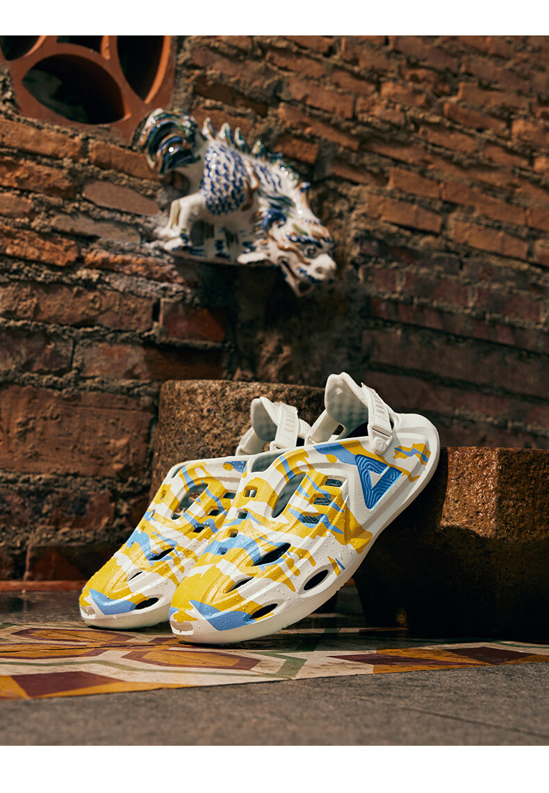 PEAK Guochuang Jicheng Extreme Touring Perforated Shoes [You Mo You Yang], Men's Summer Sandals, Comfortable Height-Increasing Shoes, DL520291 25
