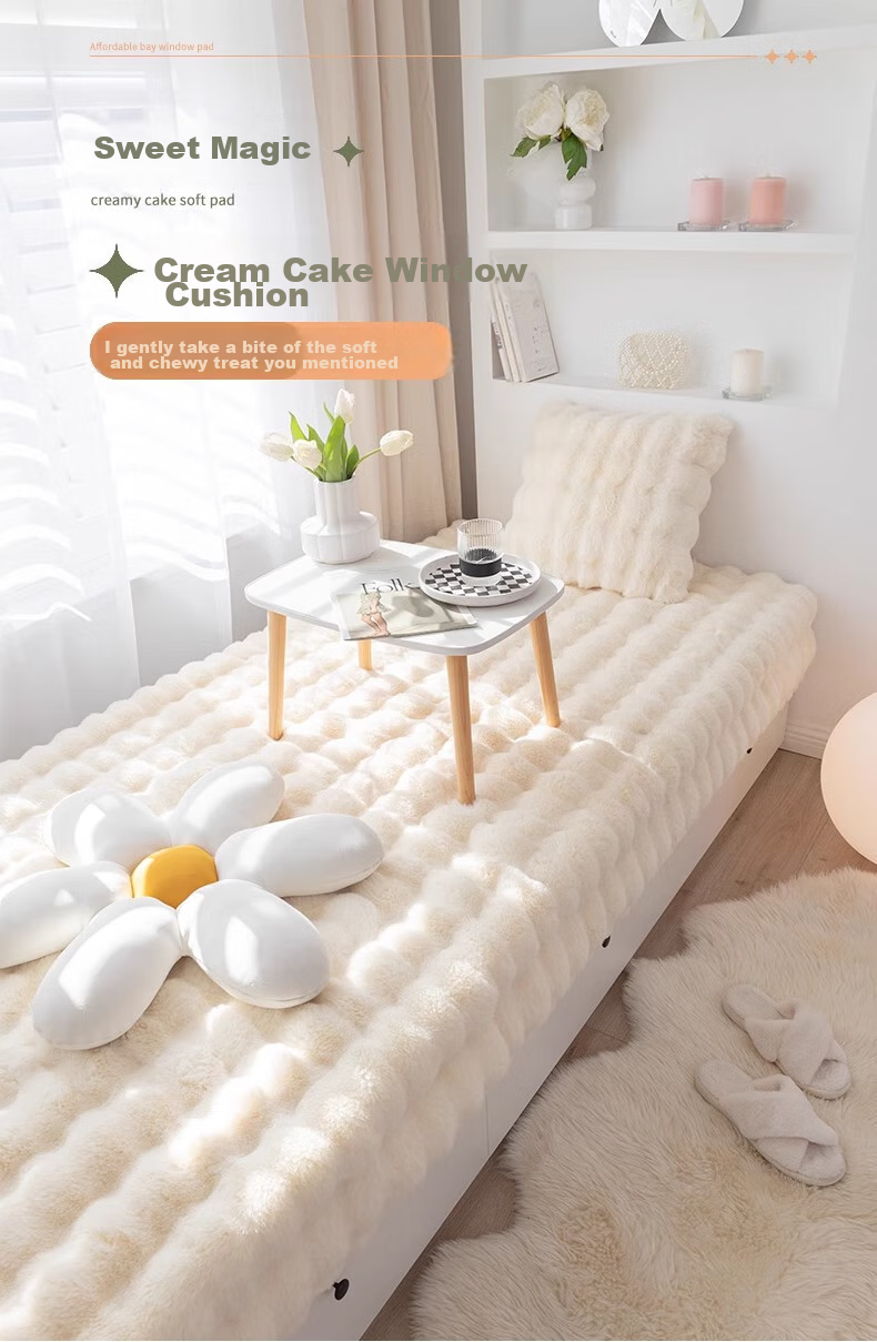AVIVI Plush Non-Slip Sofa Cushion Cover Slipcover Four Seasons Universal Armrest Backrest Towel 90*90 Bubble Pattern 1