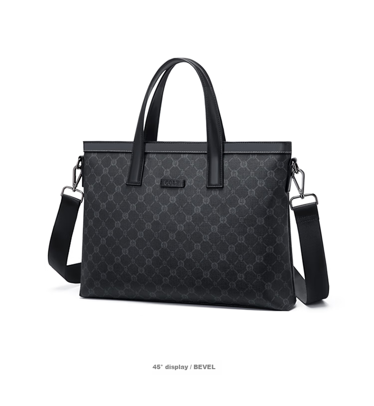 GOLF Business Briefcase for Men, Large Capacity Handbag, 15-Inch Laptop Bag, Horizontal Style Briefcase, Shoulder Crossbody Bag 16