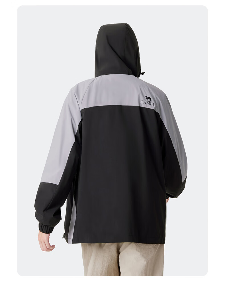 CAMEL Outdoor Sports Jacket for Men, Hooded Windproof Trendy Youth Hiking Coat, Spring And Autumn Season, M34BAKI098 15