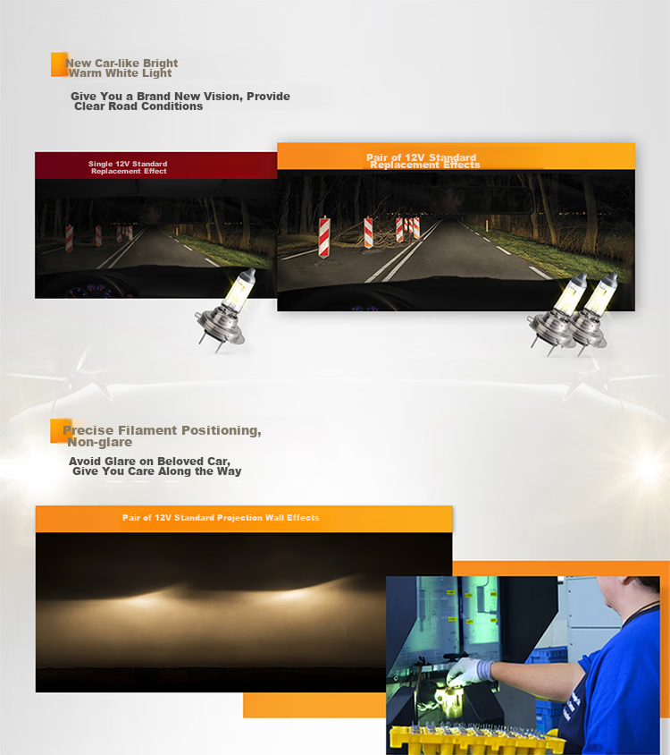 PHILIPS Small Sun Value Quartz Lamp H7-12972PR Car Bulb Headlight Low Beam High Beam Halogen Lamp 4