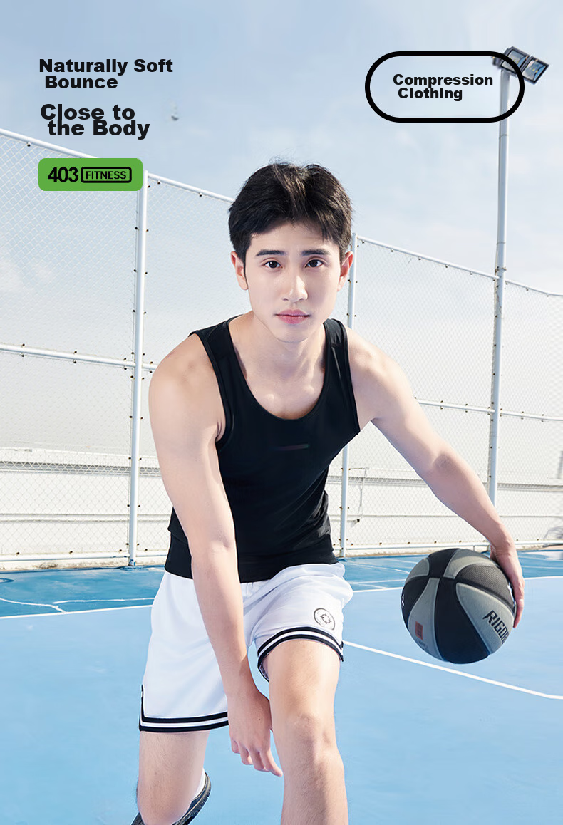 RIGORER Fitness Tank Top, Sports Vest, Running Training Quick-Dry Clothing, New Summer Style Round Neck Sleeveless T-Shirt 1