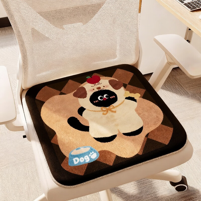 Fan Ye Cartoon Cashmere-Like Chair Cushion Winter Cooling Seat Pad Student Dorm Office Long Sitting Cushion Sofa Pad 2