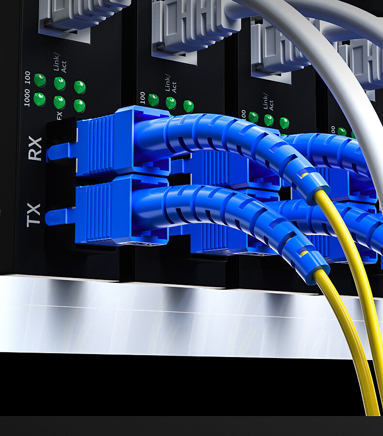 SINGFIYA Telecom Grade Φ3.0 Low Smoke Halogen-Free Fiber Optic Patch Cord Transceiver Pigtail - Single Mode Single Core Patch Cord SC-SC 3M 5