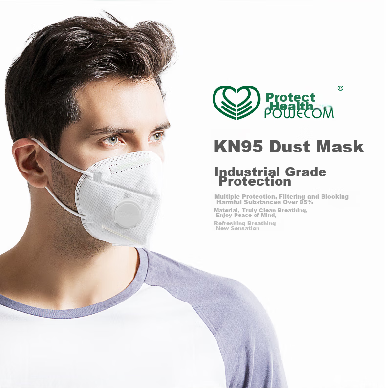 Baoweikang 1890V Head-Mounted Activated Carbon Mask KN95 with Breathing Valve, Dust-Proof Anti-Smog Construction Formaldehyde Odor PM2.5 Breathable Protective Mask (1 Box of 30 Pieces) 6