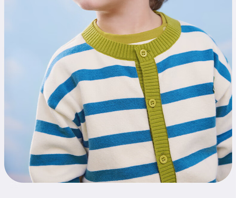 Ciciibear [Anti-Pilling] Ciciibear Boys' Cardigan Sweater Spring Style Knit Pullover, 2024 New Baby Outerwear, Children's Spring Clothing 7