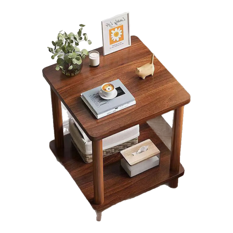 Gupujia Coffee Table, Living Room Sofa Side Table, Simple Small Tea Table, Compact Bedroom Square Table, Movable Bedside Table