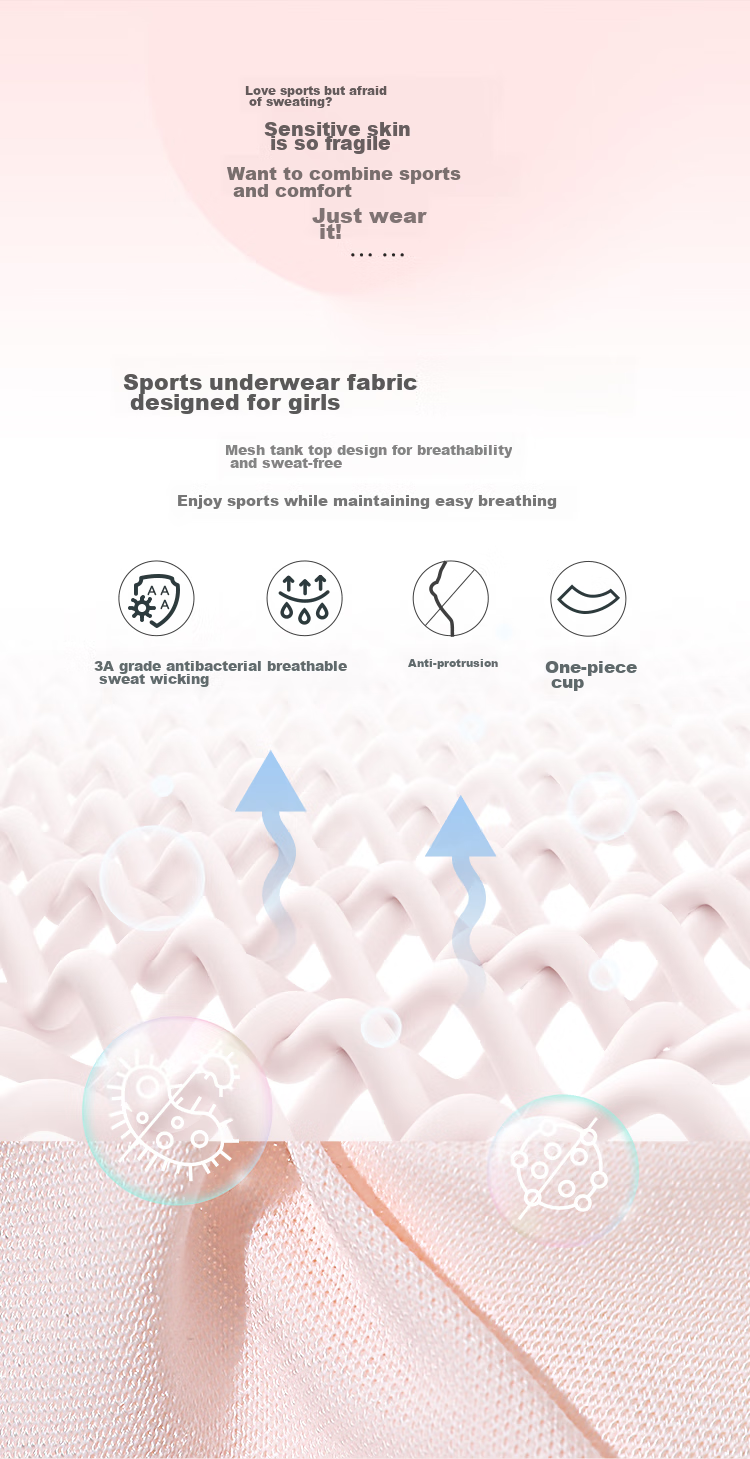 Aimer Junior Sports Bra Three-Stage Vest-Style Training Bra for Girls' Development, Mesh Fabric AJ1158593 White 165 1