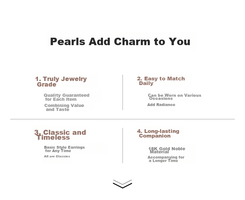 Daimi 18K Gold Round Bead, 10-11mm Minimalist Series Freshwater Pearl Stud Earrings, Mother's Day Gift for Girlfriend Or Wife 7