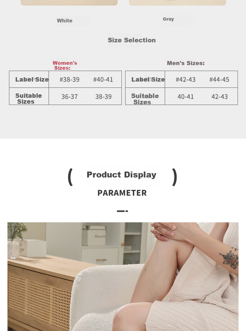 FOOTOPPO Waterproof Cotton Slippers, Maternity Shoes, Autumn And Winter Outdoor Wear, Thick-Soled Non-Slip Slippers, Winter Warm Cotton Shoes, Home Shoes for Me 11