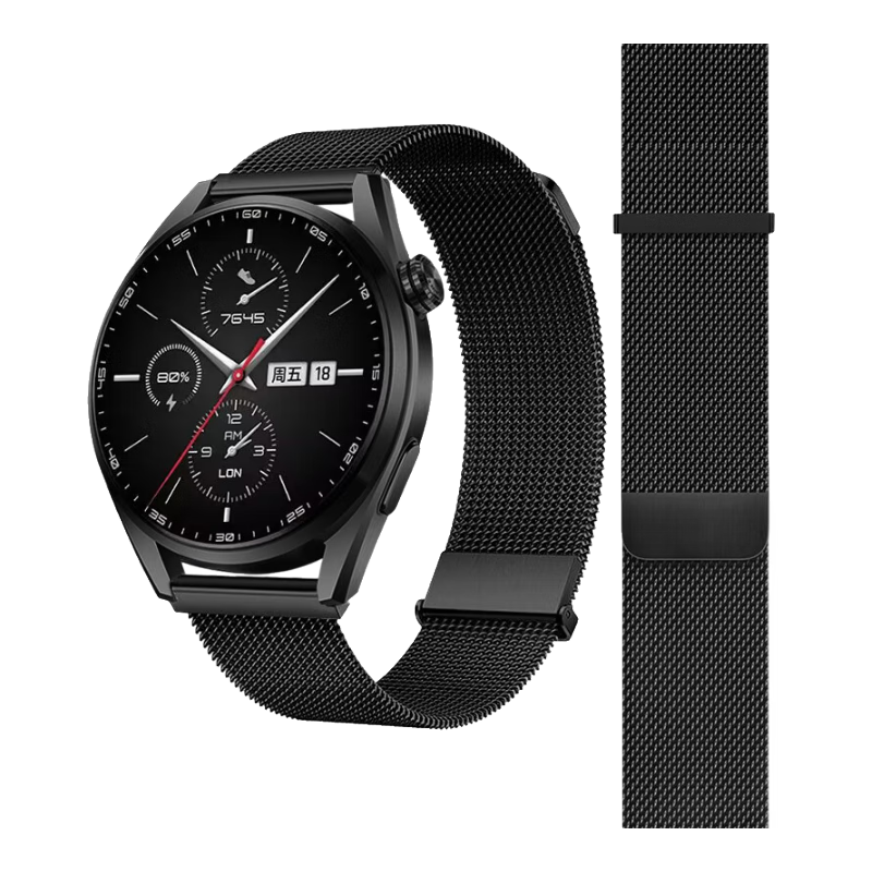 Weiqiantu [Magnetic Milan] Compatible with Huawei Watch Bands GT7/GT6/GT5/pro/Watch6/5/4/pro/GT4/3/Buds2, Magnetic Non-Fabulous Master Band for Men And Wome