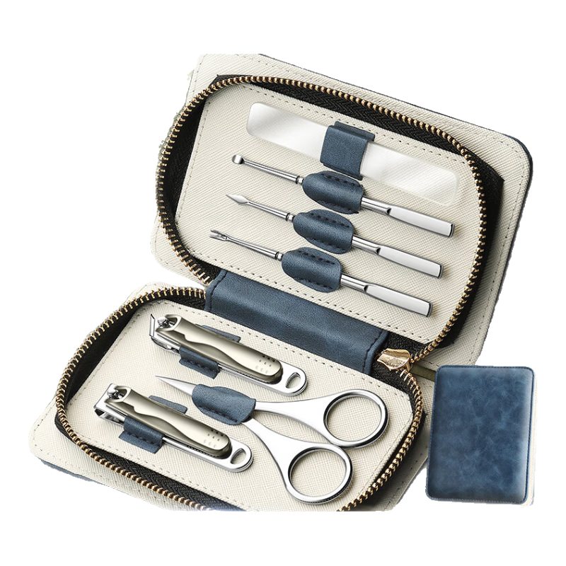 XIAOTIANLAI Nail Clipper Set, Tool Kit with Diagonal Nail Clippers, High-End Ear Pick, Nail File, Nail Nippers, Gift Pack, 7-Piece Set
