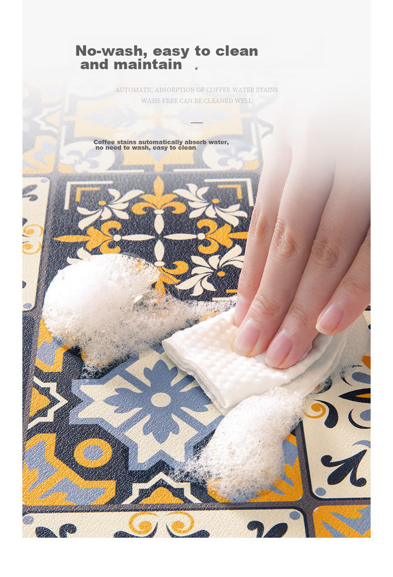Qiqijia Kitchen Countertop Draining Mat, Table Mat, Cup And Dish Drying Pad, Tea Table Absorbent Cup Mat, Washable Heat Insulation Mat 9