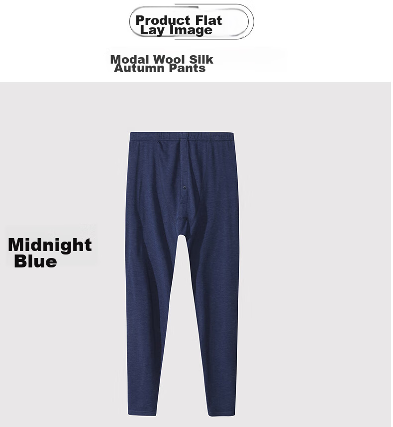 Hengyuanxiang [Large Size Men's Autumn Pants] 100% Pure Cotton Thin Plus-Size Antibacterial Thermal Underwear Base Layer Cotton Pants Spring And Autum 18