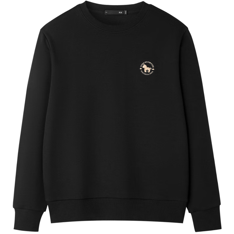 HLAHLA Men's Spring Sweatshirt 26 Year of the Horse New Year Series Soft Long Sleeve Shirt