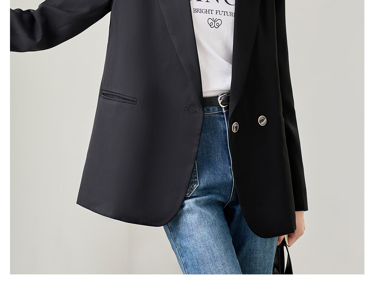 Chushen Spring And Autumn Women's Blazer with Single Button, Elegant And Versatile Office Wear Jacket S143U6006 7