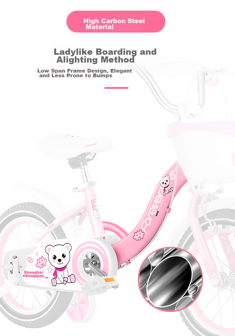 FOREVER Children's Bicycle for Ages 4-8, Boys And Girls, Toddler Bike, Kids' Pedal Bike, Removable Training Wheels, 16-Inch, Purple 5