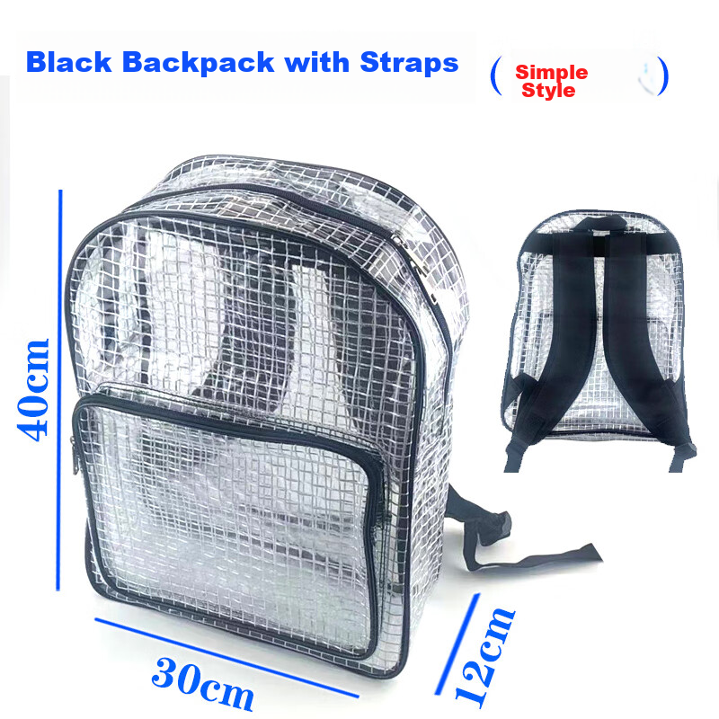 Beifute Dust-Free Bag Unisex Single/double Shoulder Reinforced Transparent Waterproof Mesh PVC Bag for Clean Room Workshop Tool Storage Crossbody Shoulder Bag 14