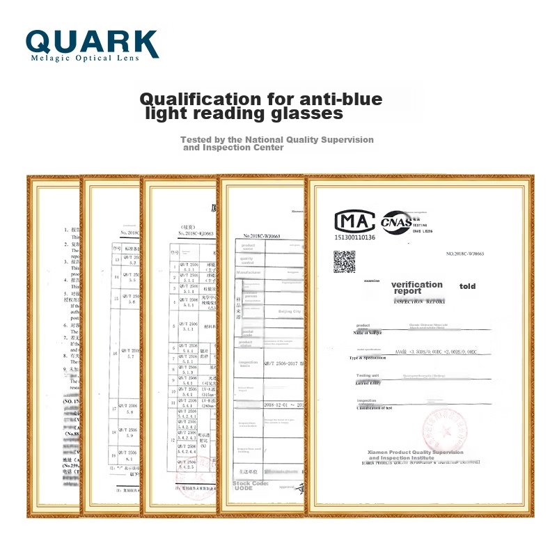 Quark Anti-Blue Light Reading Glasses, High Definition Presbyopic Glasses for Elderly, Radiation Fatigue Relief, Long-Sightedness And Farsightedness Correction for Men And Wome