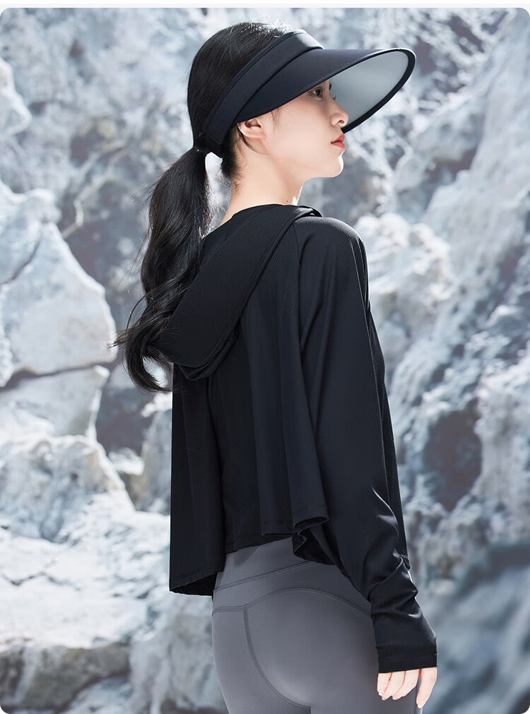 JIUMU Lightweight Women's Shawl Summer Air-Conditioned Room Office Outerwear UV Protection Sun Protection Shirt 15