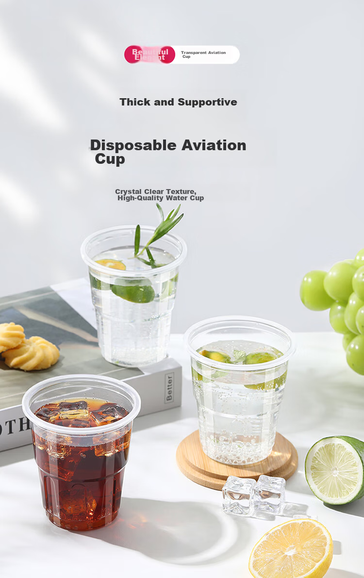 MARYYA Disposable Cups, Aviation Cups, 200ml*50 Pieces, Space Cups, Food-Grade Cups for Drinks, Juice, Tea And Water 1