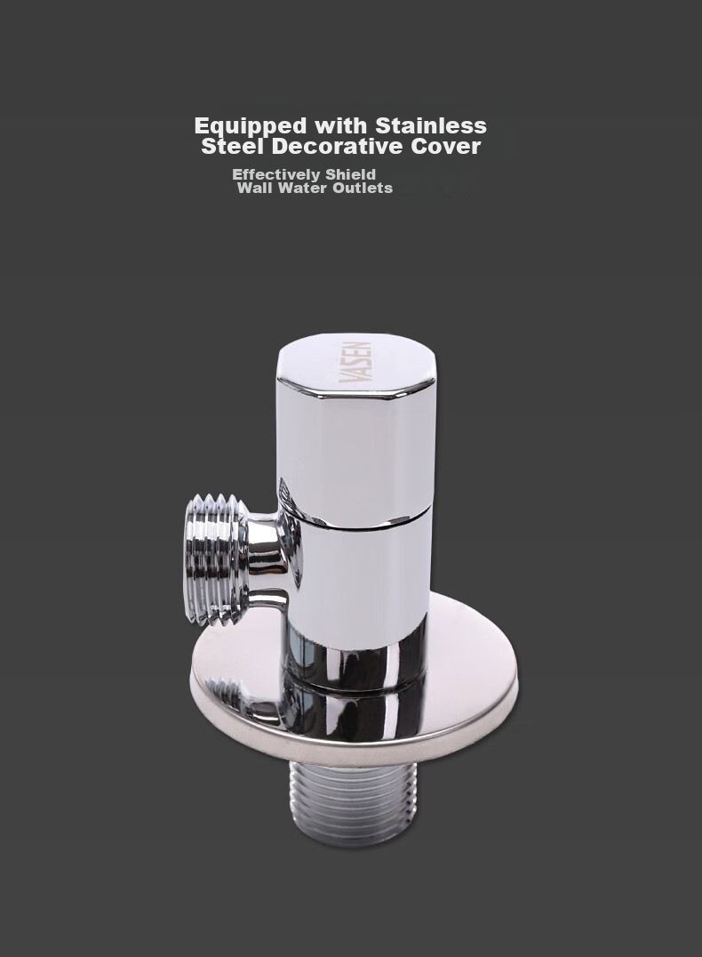 Weixing Toilet Check Valve, Brass with Backflow Prevention Valve Ceramic Core, Cold And Hot Water Compatible, 1/2 Inch Inlet 1123 11
