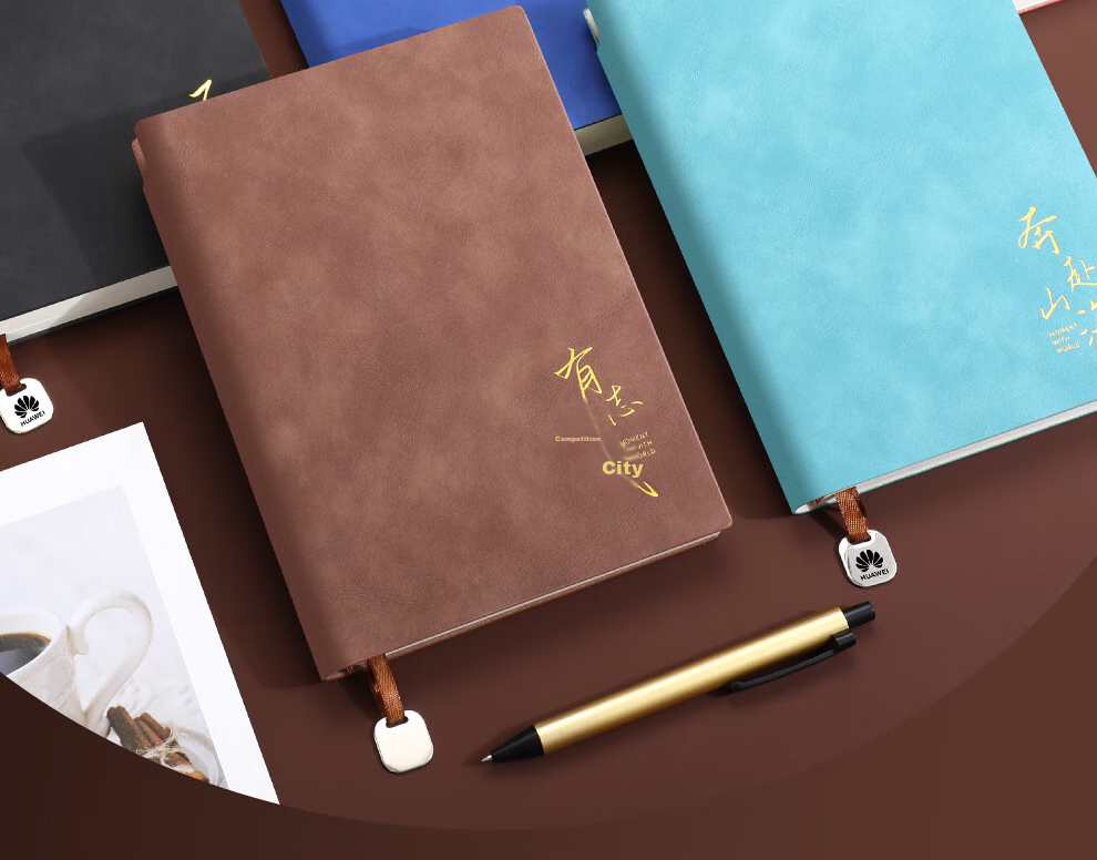 Faramon Notebook, Vintage Sheepskin Leather, A5 Size, Thickened, 360 Pages, Journal with Pen Insertion, Work Meeting Record Book, Business Office Diary, A5 Brown - Have Ambition And Achieve Greatness 5