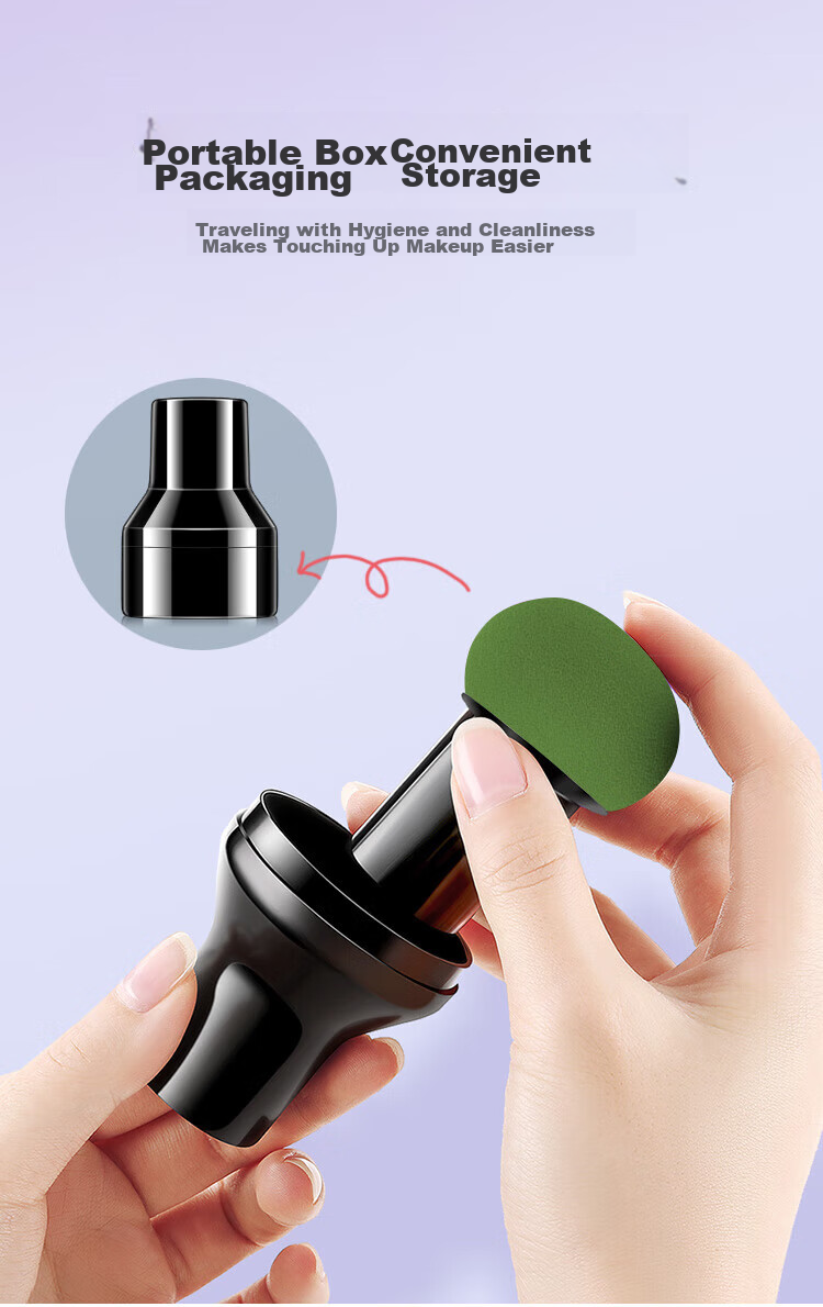 Jianyingshu Mushroom Head Powder Puff Set of 3, Makeup Sponge for Foundation And Blush, Dual-Use Wet And Dry Cosmetic Sponge, Non-Absorbing Powder Beauty Blender 13