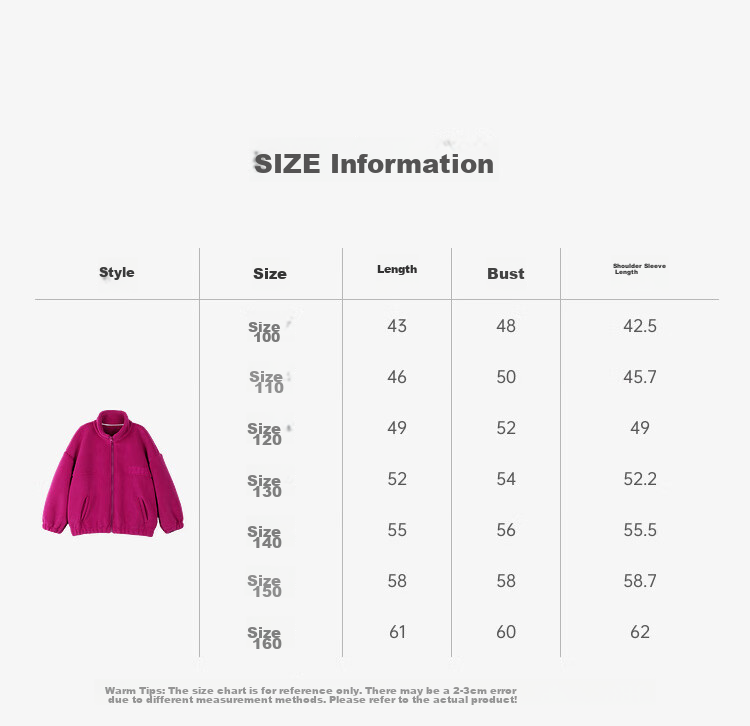 LUSON Chen Da Zhu Girls' Jacket, Autumn And Winter New Style, Double-Sided Fleece, Children's Sports Outerwear, New Year's Outfit 8