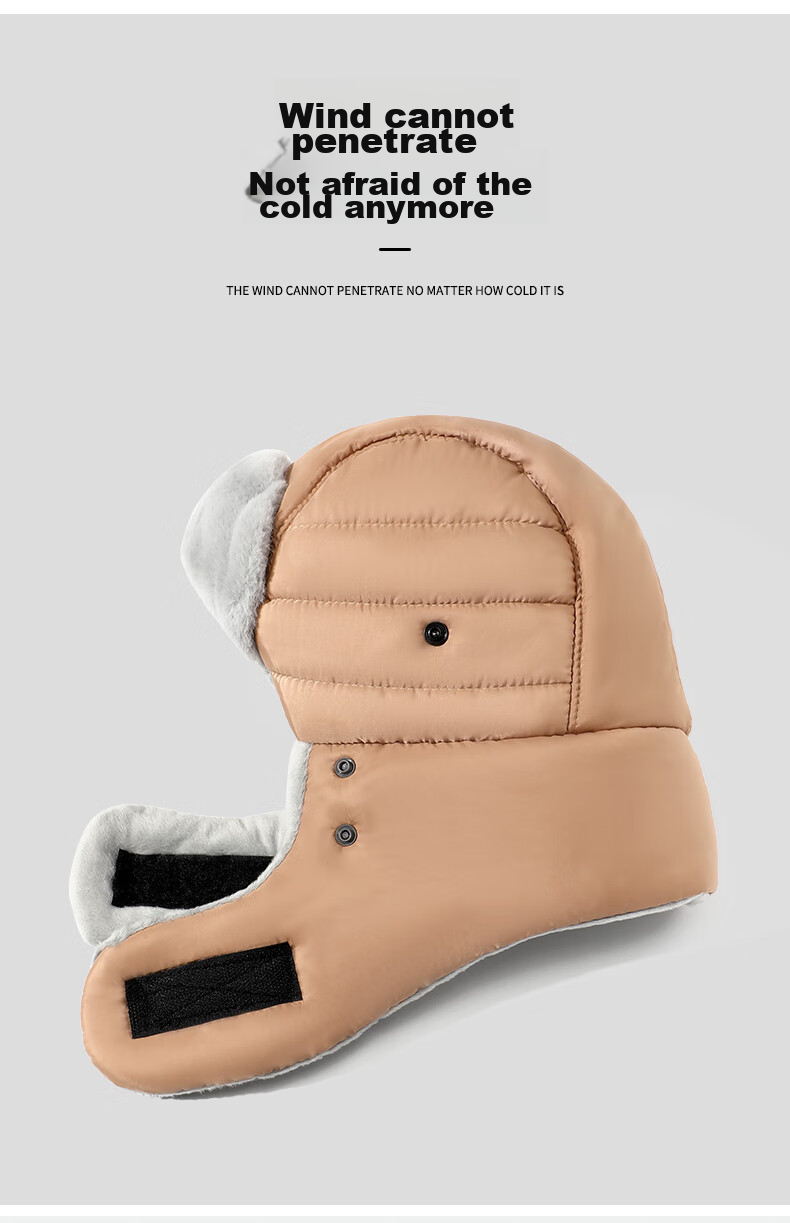 YUZHAOLIN Warm Lei Feng Hat, Winter Men's Fleece-Lined Hat, Women's Autumn And Winter Knitted Hat, Ear Protection, Mouth And Nose Cover, Cold-Proof Balaclava 11