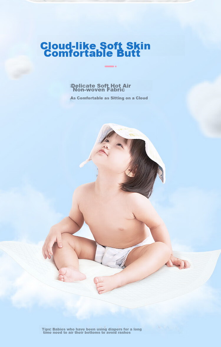 Springbuds Disposable Baby Changing Pads, 200 Pieces, 33*45cm, Newborn Care Mat, Waterproof Diaper Changing Pad 8