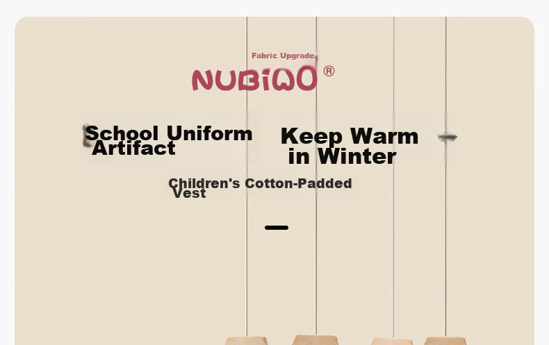 NUBIWU Children's Thermal Vest, Autumn And Winter Inner Wear for Older Kids, Padded Vest, Girls' Padded Thickened School Uniform Accessory, Boys' Sleeveless Jacket 1
