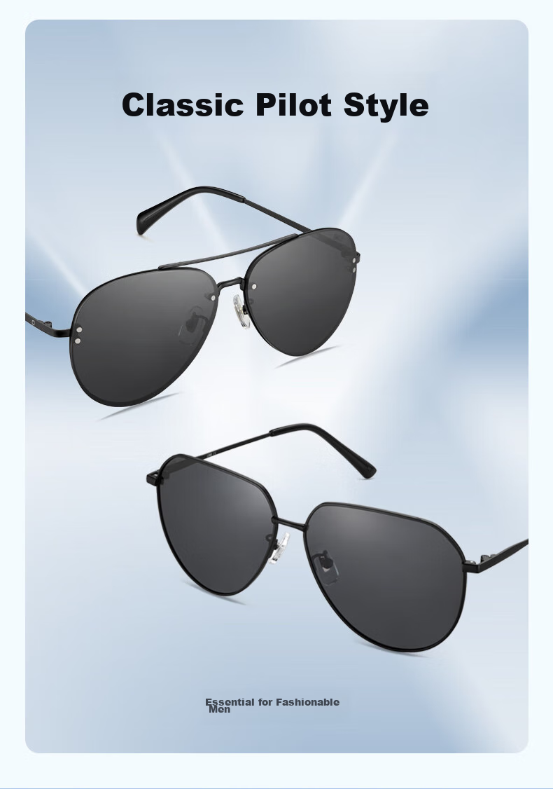 LOHO Polarized Sunglasses for Men And Women, Driving-Specific Aviator Sunglasses, Fishing UV Protection New Model 2