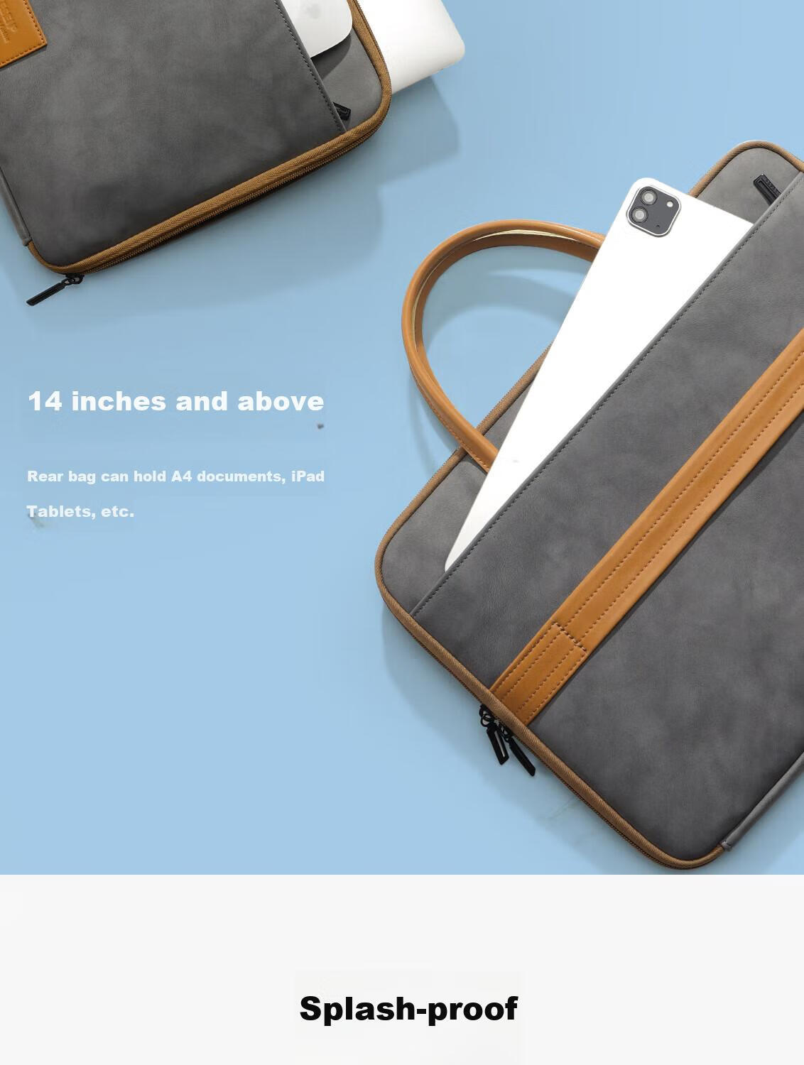 Taikesen Laptop Bag Compatible with Huawei 16-Inch Apple Lenovo Laptops, Protective Case for Men And Women, Stylish Desig 6