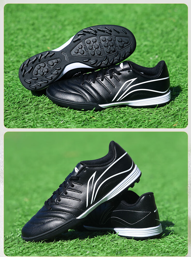 Li-Ning Soccer Shoes for Adults, Men And Women, TF Turf Cleats, Youth And Children's Professional Competition Training Summer Shoes, Non-Slip Cleated Shoes Size 42 20