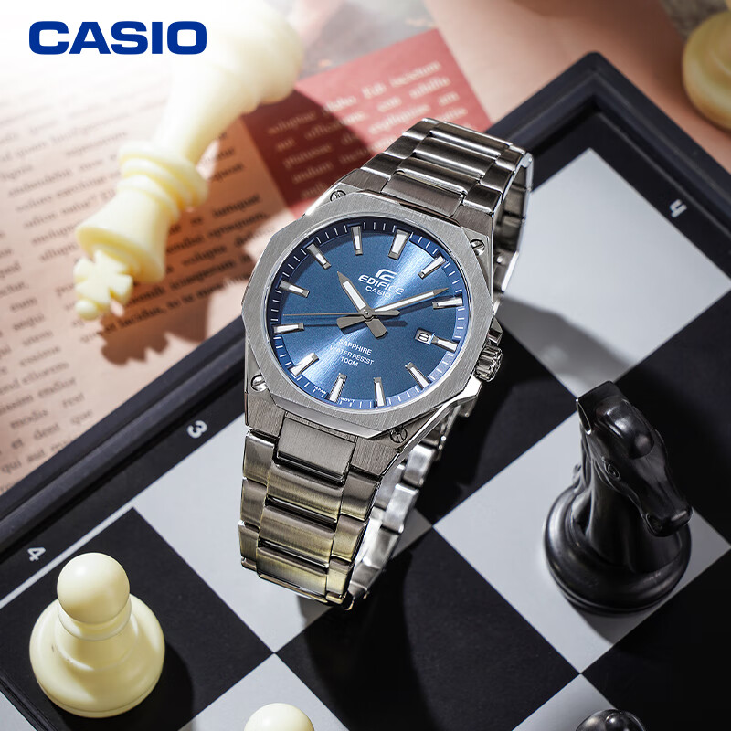 Casio EDIFICE Men's Watch, Stylish Casual Quartz Watch, Japanese And Korean Style, Gift for Boyfriend, EFR-S108D