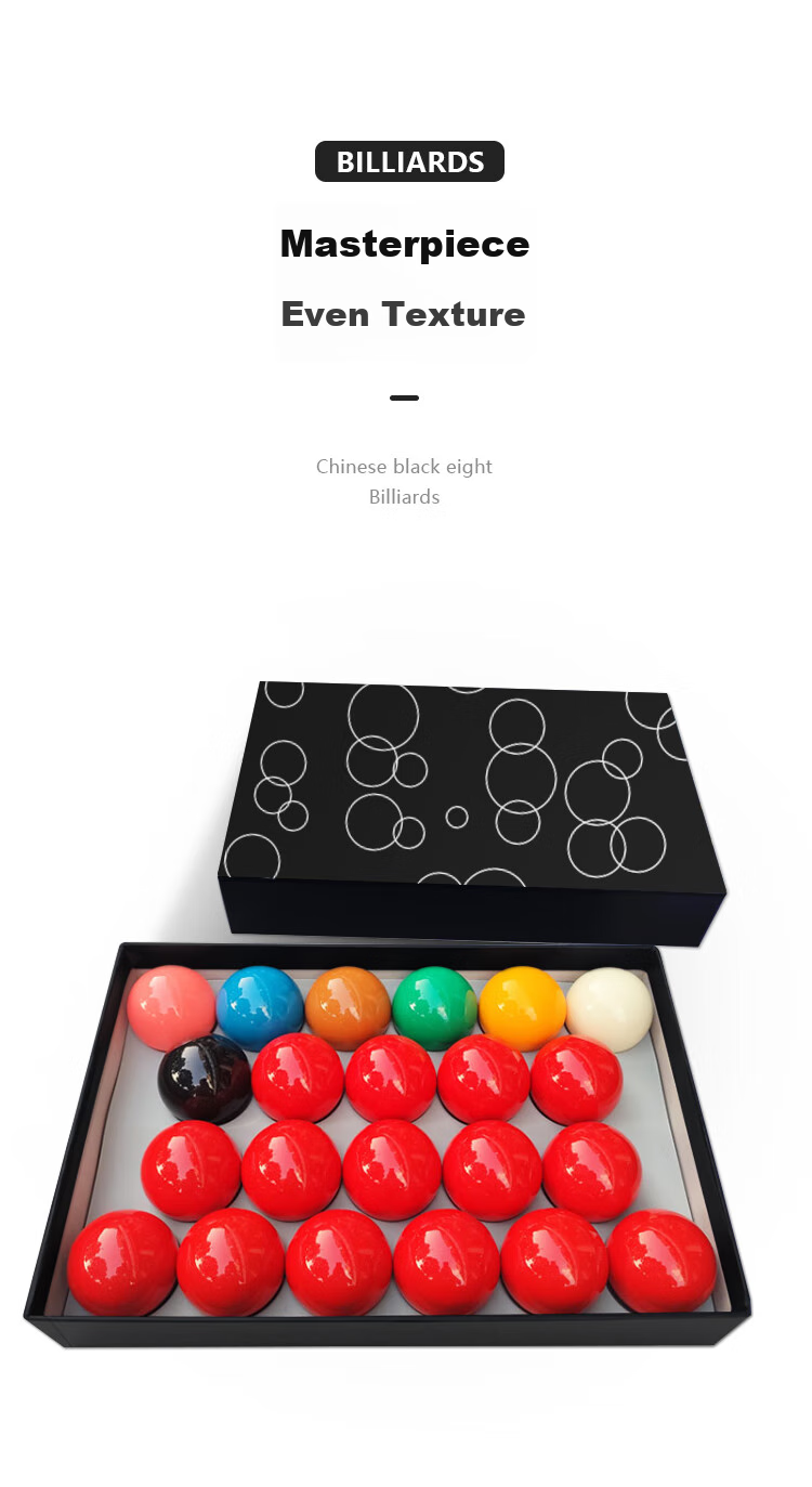 WEISHIDUN English Billiard Balls, Standard Competition Small Size 3A Pool Accessories Snooker 52.5MM Crystal Ball 3
